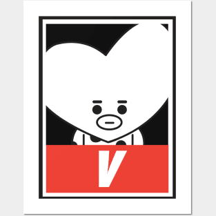 BT21 V Posters and Art